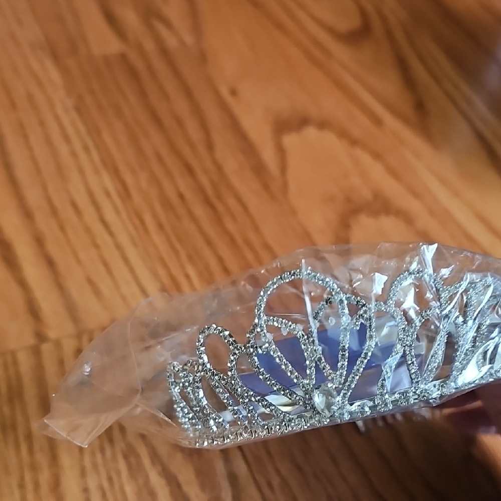 Rhinestone Silver Tiara Headband